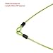 GOOTRADES 3 Pack Outdoor Travel Security Loop Cable Lock Lightweight Tiny U-Lock (2mm,40 Inch Long) Multicolor
