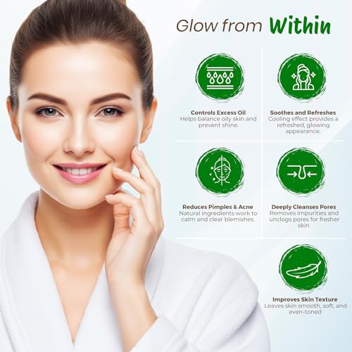 Image of Nisha Aloevera Multani Mitti for Face 100g | Fuller's Earth Powder | Natural Oil Control, Acne & Tan Removal | Skin Brightening Face Pack