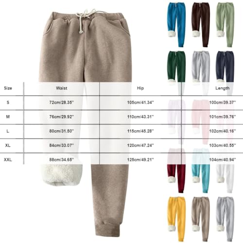 Fluffy Pajama Pants For Women Plush Fuzzy Cute Baggy Soft Casual Joggers - image 5