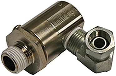 Reelcraft 602110-1 - 1/2 NPT(M) x 3/8 NPT(F) Stainless Steel Swivel, Buna Seals, 5000