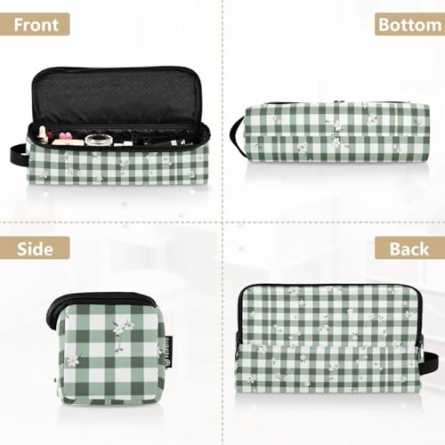 Bolsa de viaje para herramientas de cabello para mujeres con alfombrilla resistente al calor y cierre. Organizador para planchas, rizadores y secador de cabello. miniatura 4