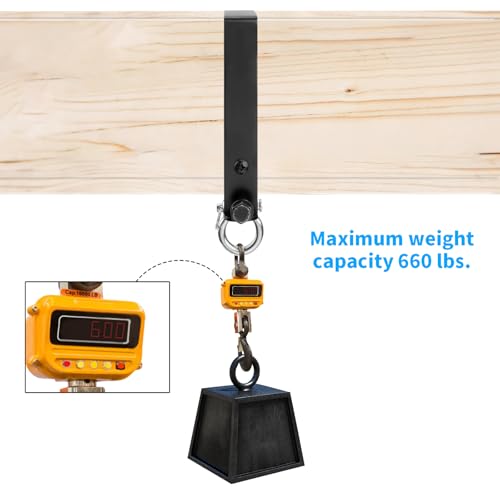 Yyiwhmy Heavy Duty Swing Hangers, Wooden 180° Swing Set Accessories Hammock Capacity Playground Hammock Chair Rope, Sandbag Porch, Hanging Heavy Punching Bags