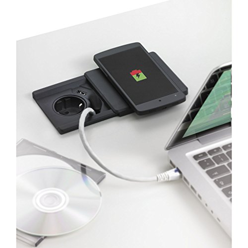 EVOline Square 80 Schuko finis les câbles encombrants avec chargeur QI USB - 4