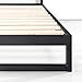 ZINUS Platforma with Headboard Platform Bed Frame, Queen, Black