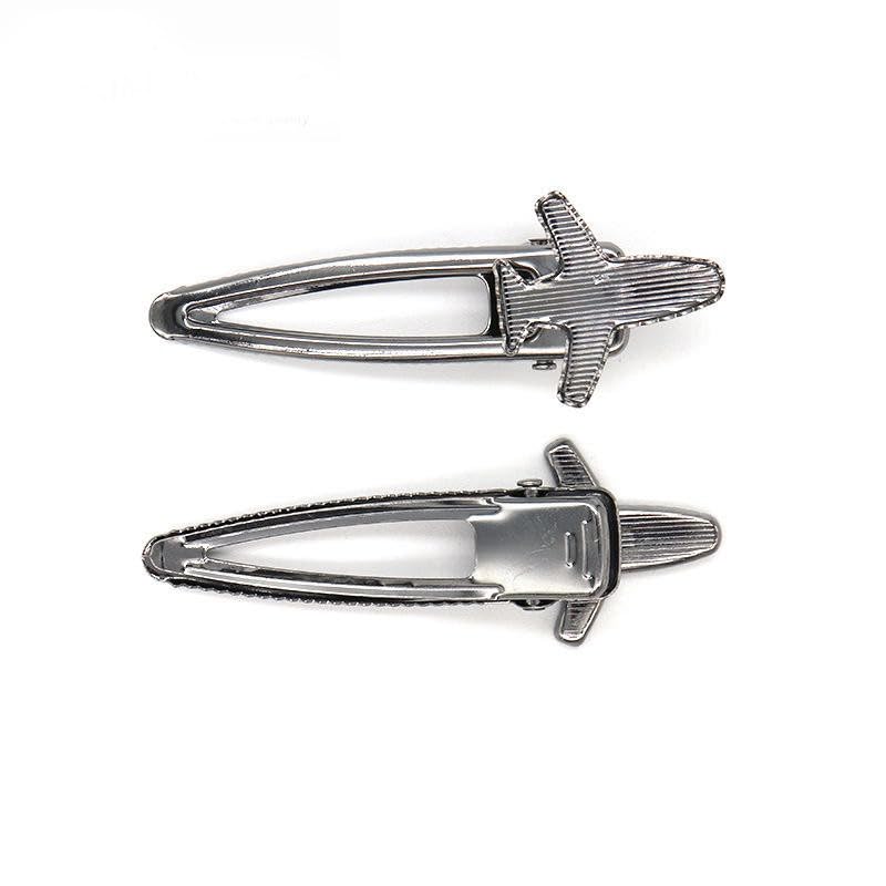 80 x 29 mm 50 szt. samolot metalowe spinki do włosów taca spinki do włosów taca spinki do włosów szpilki do włosów z pustą tacą okrągła ramka ustawienia tace na spinkę do włosów