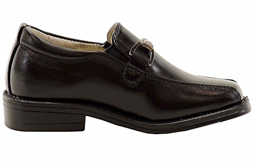 Boy's The Classic Loafer Black School Uniform Loafers Shoes Sz: 123