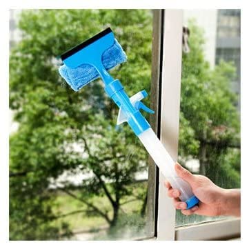 FYCAN 3 in 1 Window Glass Cleaning Wiper with Sponge Foam & Water Spray for Car Window, Mirror, Glass, Floor, Stove with Spray, Cleaning Cloth 4