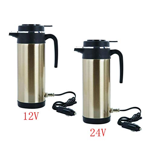 Tetera eléctrica portátil para auto 1200 ml acero miniatura 7