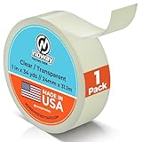 Noway Hockey Clear Hockey Tape – Durable Moisture Resistant Shin Guard and Hockey Sock Tape, Strong Adhesive with No Residue, 1