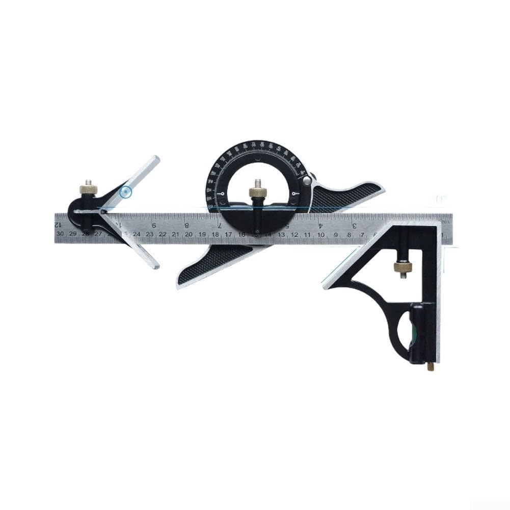 Escuadra Carpintero Ajustable para acero para nivel Escuadra(Black 3-in-1)