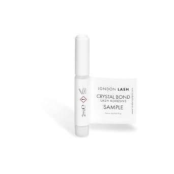London Lash Eyelash Glue Samples, Professional Eyelash Glue, Crystal Bond, 2ml Sample Bottles