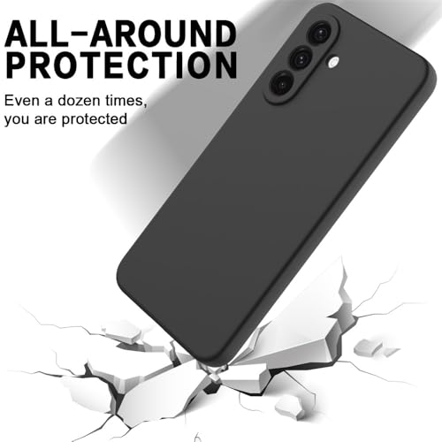 Image of Back Cover for Samsung Galaxy A56 5G / A36 5G | Full Camera Protection | Premium Liquid Silicon Case | Flexible Bumper Case for Samsung Galaxy A56 5G / A36 5G (Black)