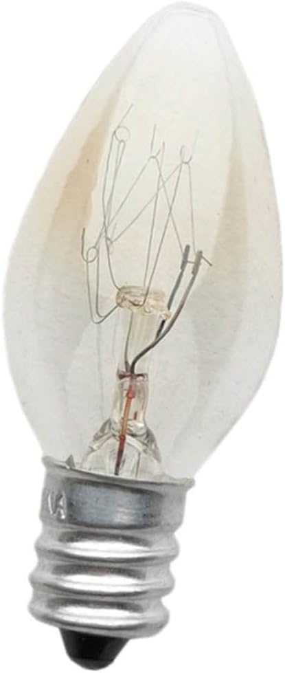 Warm Colour Night Light Bulbs, Rock Salt Lamp Bulbs with E12 Base, Long Lasting Salt Lamp Light Bulbs, 10 W Lamp Bulbs for Home, Scentsy Warmer Wax Diffuser, Candle Warmers Incandescent Bulbs