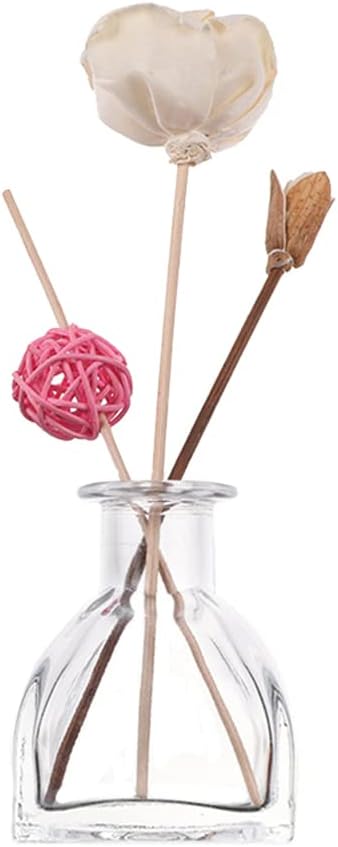 1 x 50ml Empty Refillable Clear Glass Diffuser Bottles Perfume Containers for DIY Substitute Reed Diffuser Sticks Important Oils DIY Diffuser Craft Initiatives Marriage ceremony Celebration