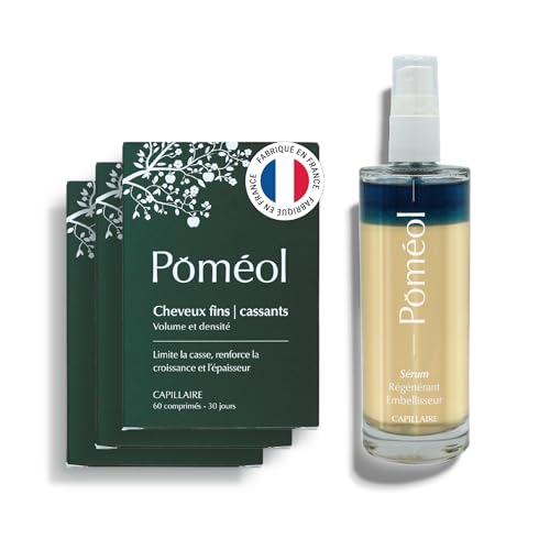 Cure cheveux fins & cassants Poméol pour volume et pousse
