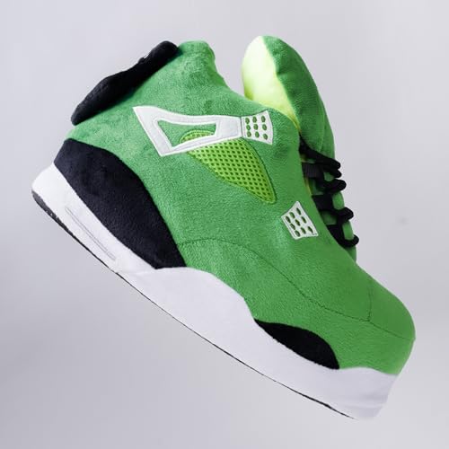 Plush Sneaker Slippers, 17 Styles-Quiet Soles (No Waking Loved Ones), Anti-Slip Dry Indoor, Cozy for Cold Days, US 8-12 Unisex3