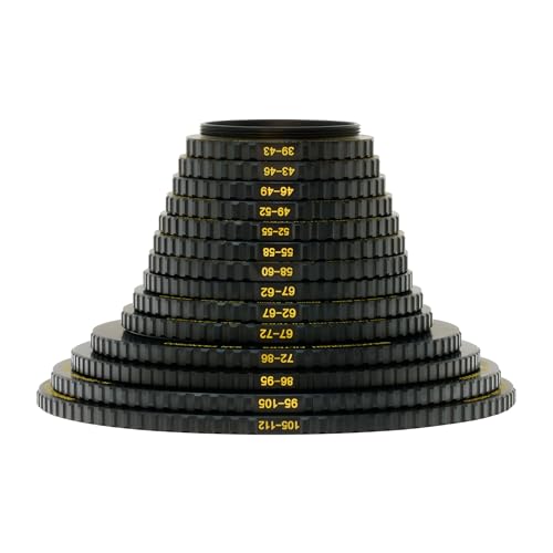 Image of Breakthrough Photography 49mm to 58mm Step-Up Lens Adapter Ring for Filters, Made of CNC Machined Brass with Matte Black Electroplated Finish