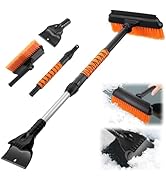 Hejo Eiskratzer Auto mit Besen, 3 in 1 Auto Schneebesen und Eiskratzer, Langlebiger Scheibenkratz...