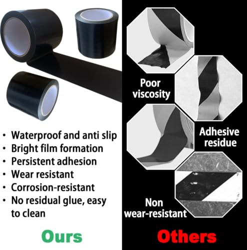 Image of 2 Rolls Wrestling Mat Tape 4'' x 108.2' Carpet Tape for Carpet Seam 7 Mil Carpet Tape Seaming Cover Tape Strong Adhesive Tape for Wrestling Grappling Exercise