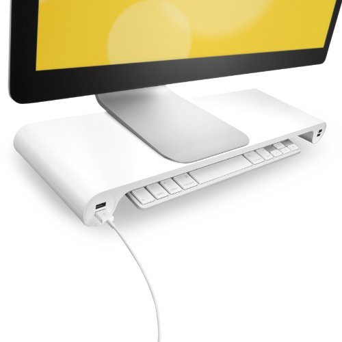 Quirky Spacebar POP Monitor Stand and 6-Port USB Hub, White (PSPBP-WH01) - Thumbnail 2