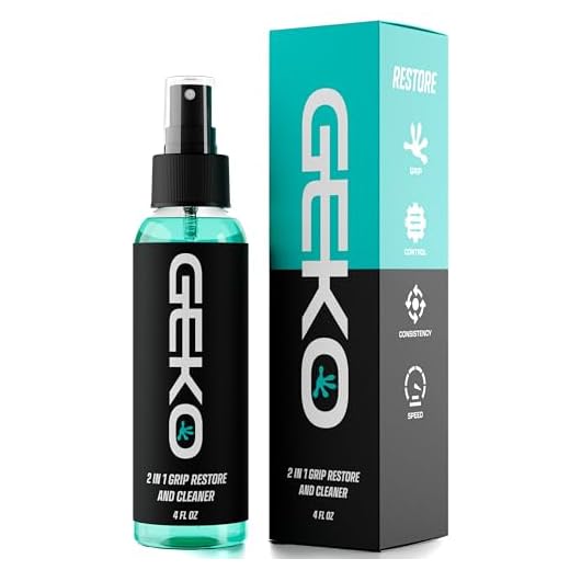 Geko 2 in 1 Grip Restore and Cleaner - #1 Sport Cleaner Formulated for Grip - Grip Spray for Golf, Football, Baseball, Basketball, Soccer, Tennis, Pickleball, Volleyball - Removes Dirt And Oil