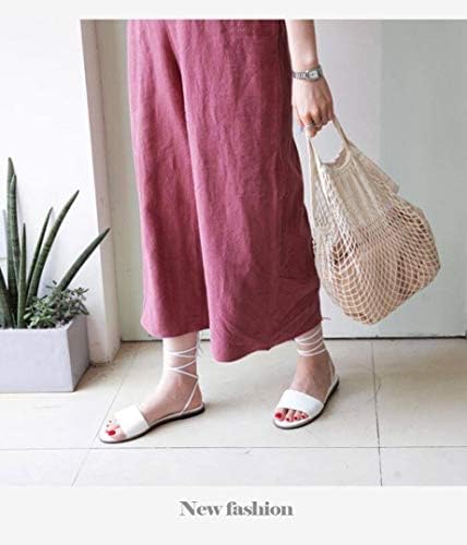 5Pcs Net Cotton String Shopping Bag, CREATIEES Reusable Mesh Market Tote Organizer for Grocery Shopper Produce Storage Beach Toys Fruit Vegetable - Less Plastic (5Pcs Short Handle)