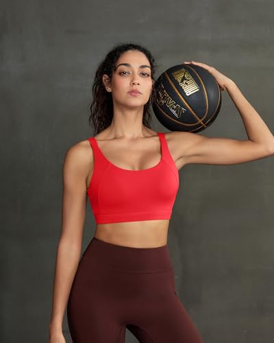 Image of RUNNING GIRL Sports Bra for Women High Support, Molded Cup Supportive High Impact Sports Bras with Sewn in Pads