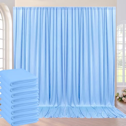 Toile de fond bleu bébé sans plis pour masquer un mur et réussir vos photos d'anniversaire