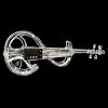 Electric Violin 4/4 Full Size, Acrylic Body with 3 Color LED Lights, Silent Practice Violin with Hard Case, Shoulder Rest, Bow for Beginners