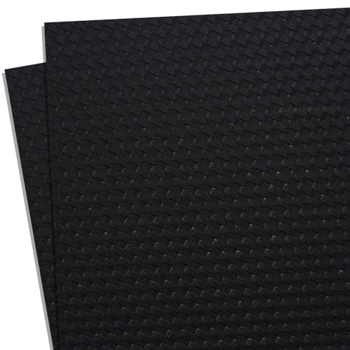 HOLSTEX Thermoform Sheet - (Basketweave Texture) - (.125 Thickness) - (8in x 12in Sheet) - (Armor Black) - (2 Sheets) - for Holster Making, DIY Cosplay, Airsoft Armor