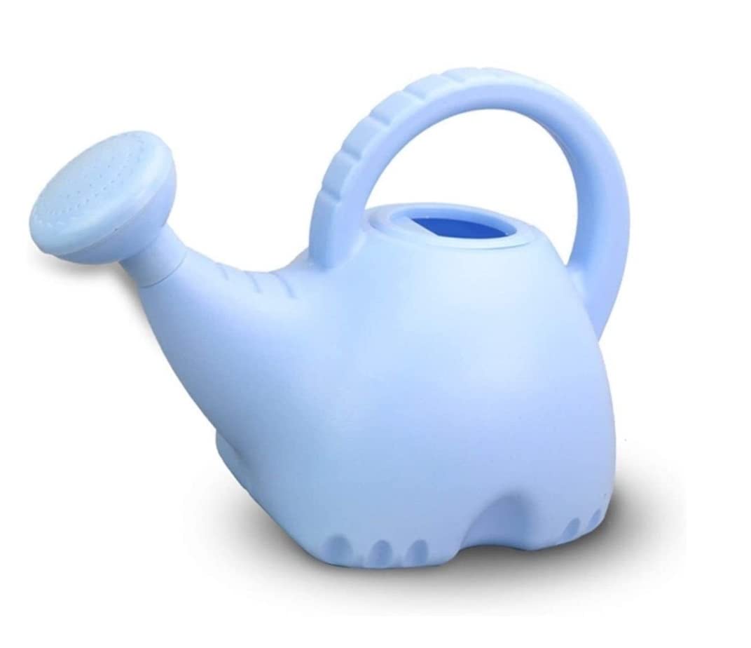 Gießkanne Gießkanne for Zimmerpflanzen, Griffdesign, Niedlicher Kleiner Elefant, for Drinnen Und Draußen Gießwerkzeug(Blue)