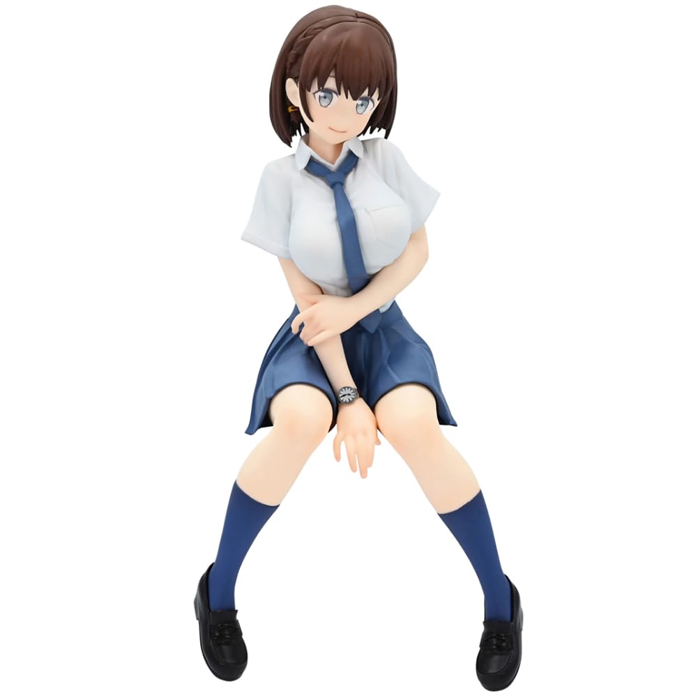Xinchangda Ai-chan Action Figure Original Painting Uniform Girl Anime Figure 13cm Handmade PVC Statue Model Desktop Decoration Collectibles Gift