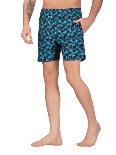 Image of NEVER LOSE Mens 5 inch Swim Trunks with Zipper Pockets Quick Dry Beach Board Shorts for Men Swimsuit Swimwear with Mesh Lining