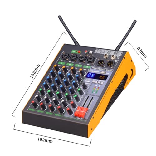 Console de mélange pour studio de podcast avec micros sans fil réglables - 8