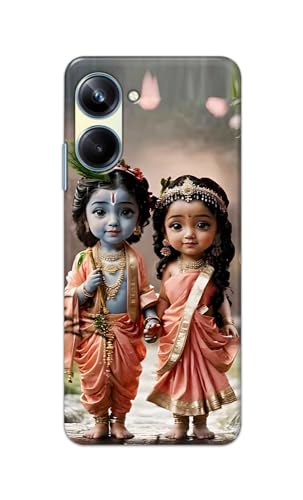 Image of Printed Hard Back Cover for Realme 10 Pro 5G Back Cover (Radha Krishna Love -J2) -190724(EA)
