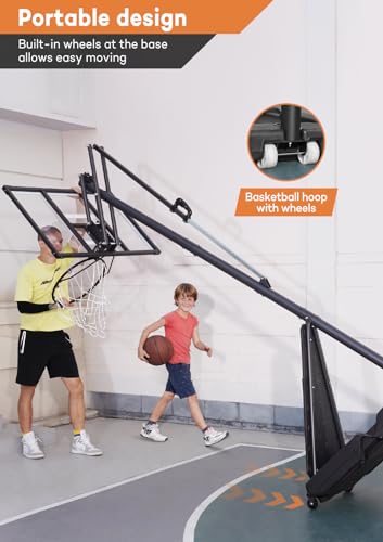 Aimking Basketball Hoop Outdoor System With 44 Inch Shatterproof Backboard thumb #5
