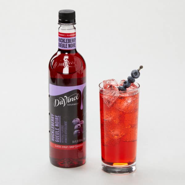 Image of DaVinci Gourmet Classic Huckleberry Syrup, 25.4 Fl Oz (Pack of 2)