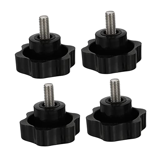NAMOARLY 4pcs Clamping Screw Knob Hex Screw Knobs Star Knobs Electronic Equipment Knob Traffic Light Lamp Flan Mold with Lid Sufficient Quantity Knobs Handle Clamping Knobs Thread Head Abs