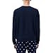 Lacoste Men's Fleece Lounge Hoodie, (Amazon Exclusives), Navy Blue/White, X-Large