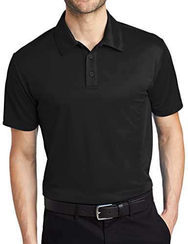 Men's Big & Tall Short Sleeve Moisture Wicking Silk Touch Polo Shirt