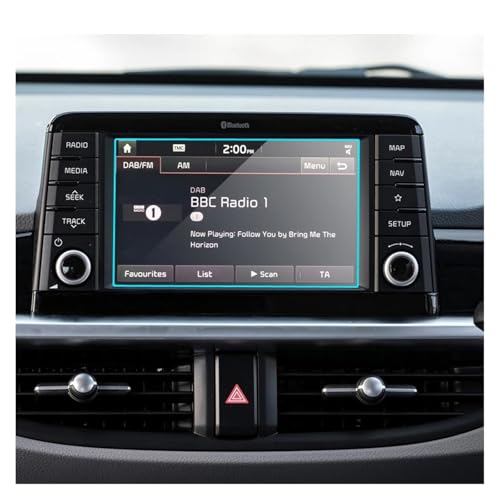 Film navigation GPS voiture Kia Picanto verre trempé écran LCD anti-rayures 2018 2019