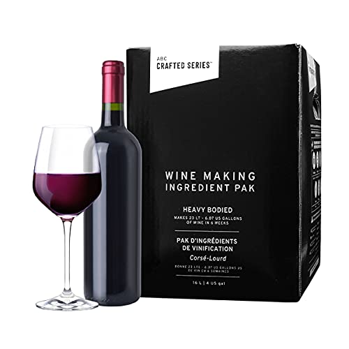 ABC Cork Co Wine Making Kit | 6 Gallon Wine Kit | Premium Ingredients for DIY Wine Making, Makes 30 Bottles of Wine (California North Coast Cabernet, Heavy-Bodied)