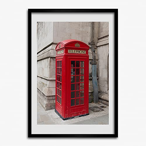 Tableau cadre en bois décoratif Londres 50x70 cm finition premium