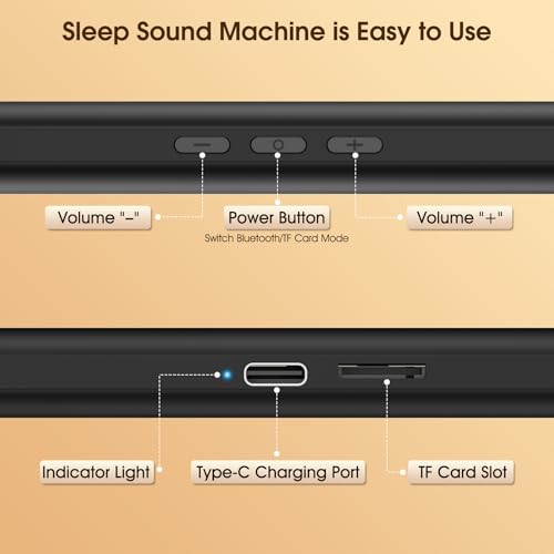 pillow speaker for sleeping  bluetooth wireless sleep aid with stereo bass white noise amp volume control portable sleep soundbar for side sleepers tf card support amp sleep timerblack
