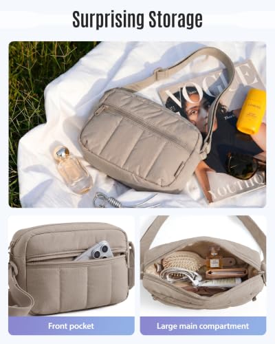 LIGHT FLIGHT Mini Puffer Crossbody Hobo Bag (various) - image 3