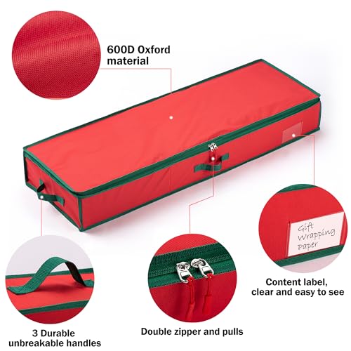 EXLIFBAG-Wrapping-Paper-Organizer-Storage-for-Christmas-Gifts-Wrapping-Pape-Fits-Ribbon-Ornaments-Holiday-Accessories-40 EXLIFBAG Wrapping Paper Organizer Storage for Christmas Gifts Wrapping Pape Fits Ribbon Ornaments Holiday Accessories 40