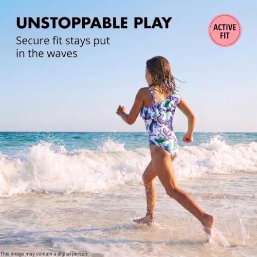 Image of Kanu Surf Girls Morgan Floral Ruffle 1-Shoulder 1-piece Swimsuit