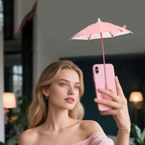 Soporte 2 en 1 para smartphone para visión al aire libre con parabrisas para móvil plegable 4