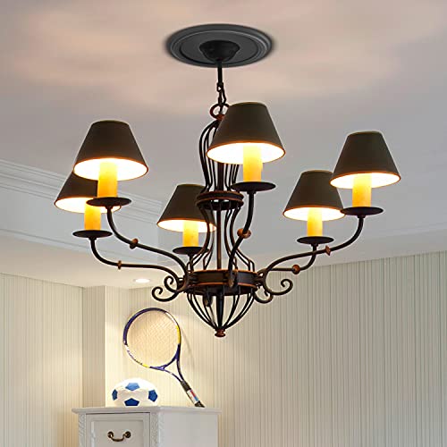 Canomo One Piece Molded Pu Ceiling Medallion For Light Fixtures And Ceiling Fans, 10" Od X 3 7/8" Id, Matte Black #TOP1