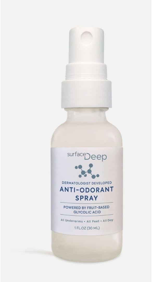 Surface Deep Natural Spray Deodorant for Men/Women, Natural Deodorant Spray, Anti-Odorant, for Women and Men, Aluminum Free, Vegan, Cruelty Free. (Mini SIze 1, Oz)